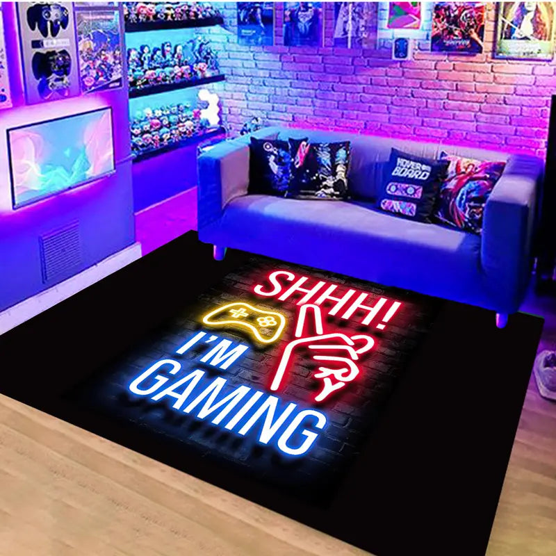 Gaming Rug, 3D Game Carpet, Non-slip Floor Mat