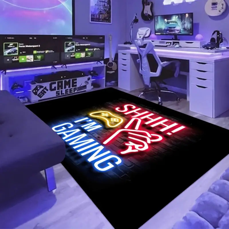 Gaming Rug, 3D Game Carpet, Non-slip Floor Mat