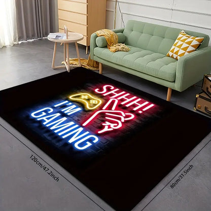 Gaming Rug, 3D Game Carpet, Non-slip Floor Mat